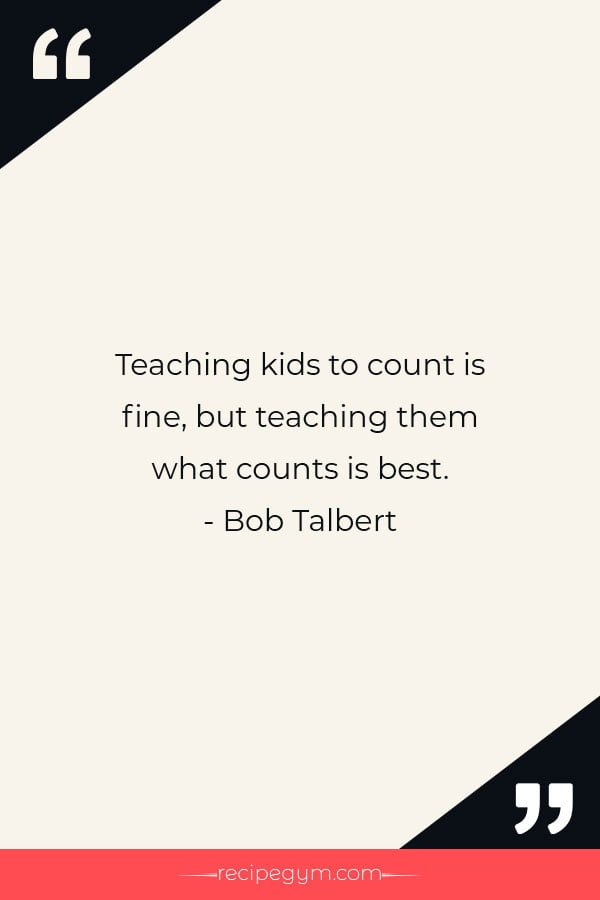 Teaching kids to count is fine but teaching them what counts is best