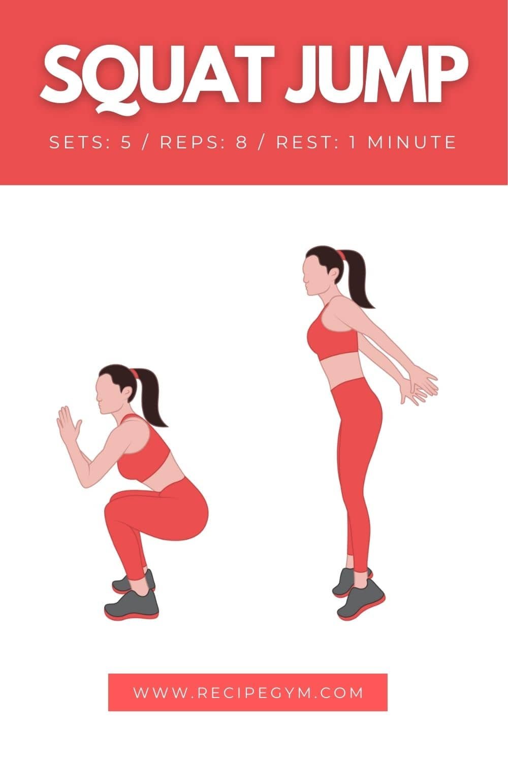 Squat jump workout