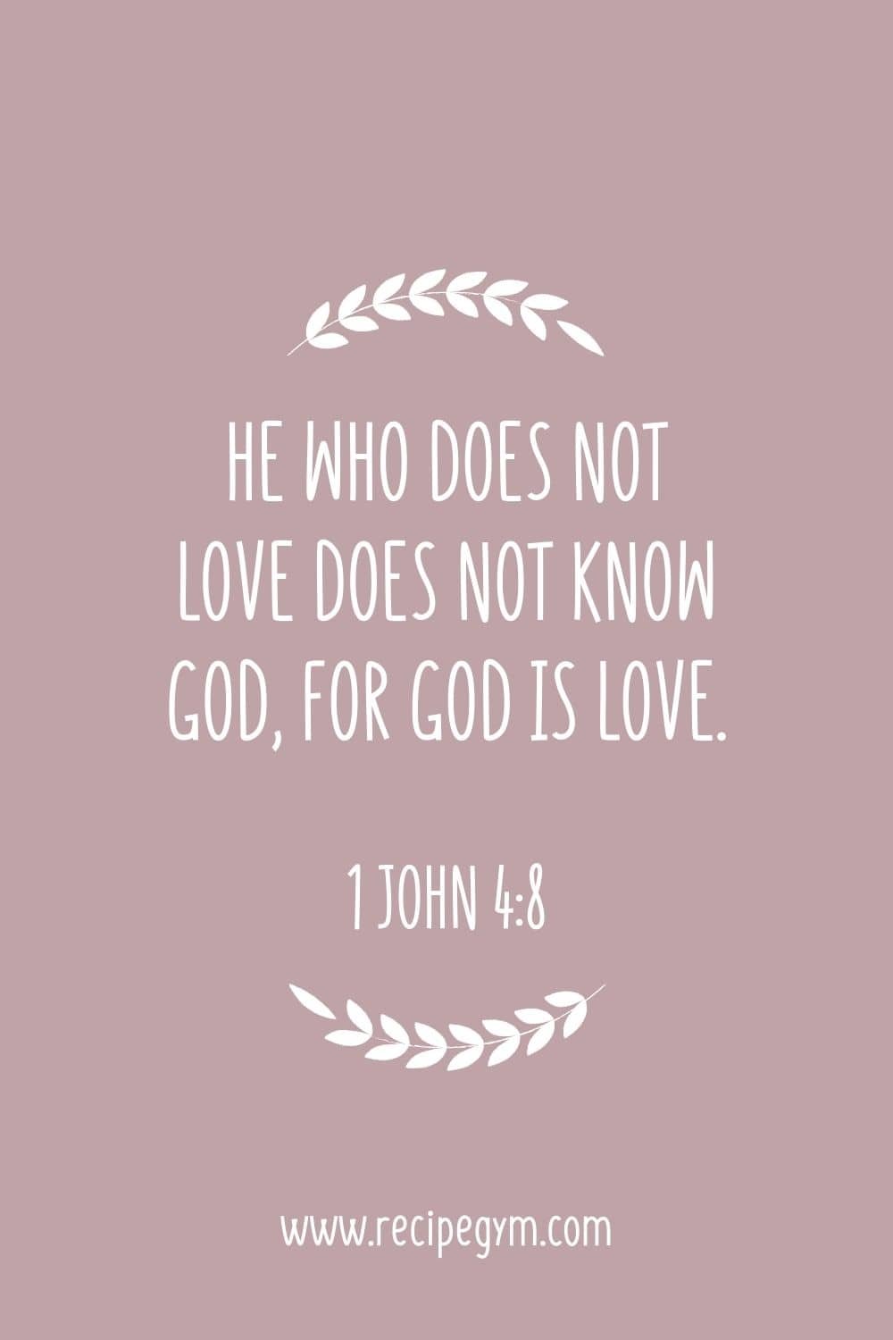 3Q He who does not love does not know God for God is love