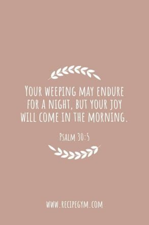 3P Your weeping may endure for a night but your joy will come in the morning