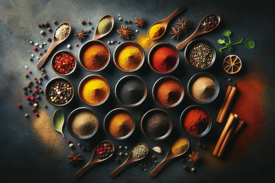 Spices and Condiments for foods that start with the letter H