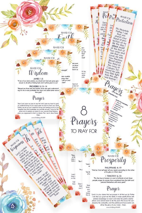 Download Prayers to Pray for Printable Freebies