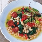 Warm Beans Salad with Sausages