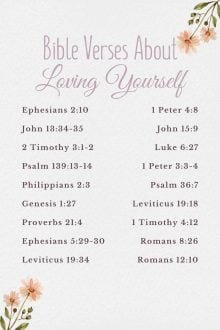 30 Bible Verses About Loving Yourself - Faith Fitness Food