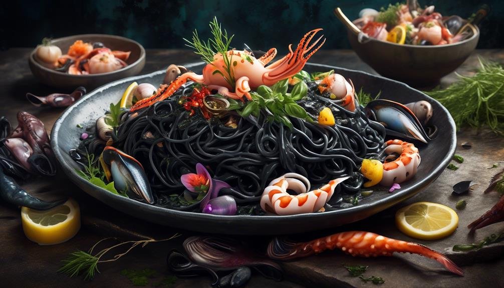 delicious squid ink dishes