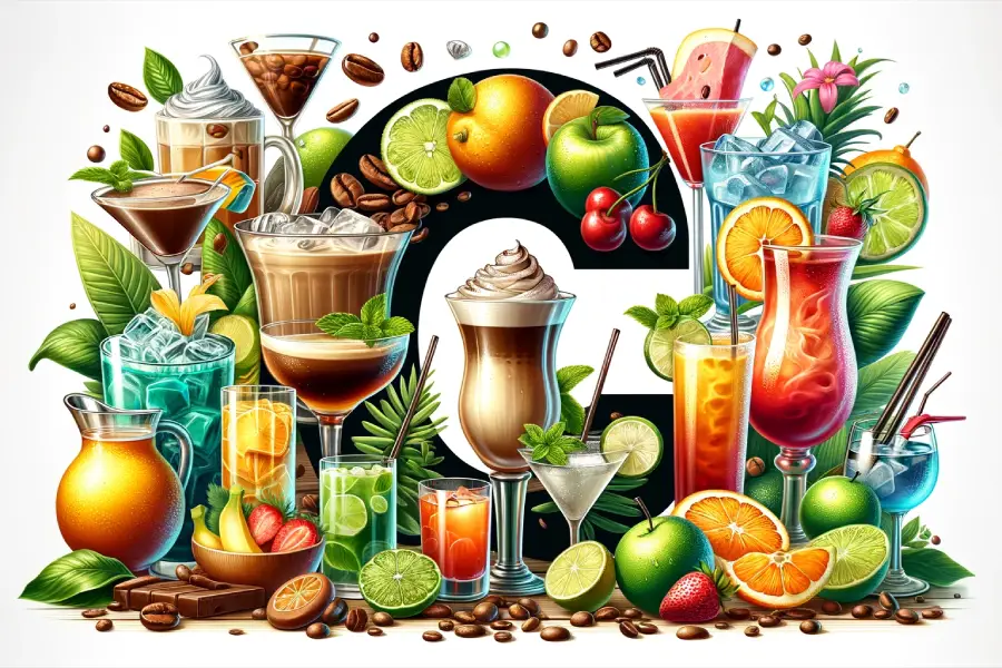 70 Foods That Start With The Letter C 3 A variety of drinks and beverages beginning with C