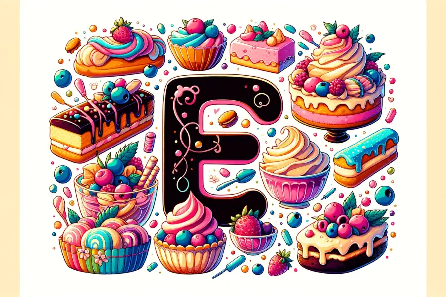 Desserts and Sweets Starting With Letter E